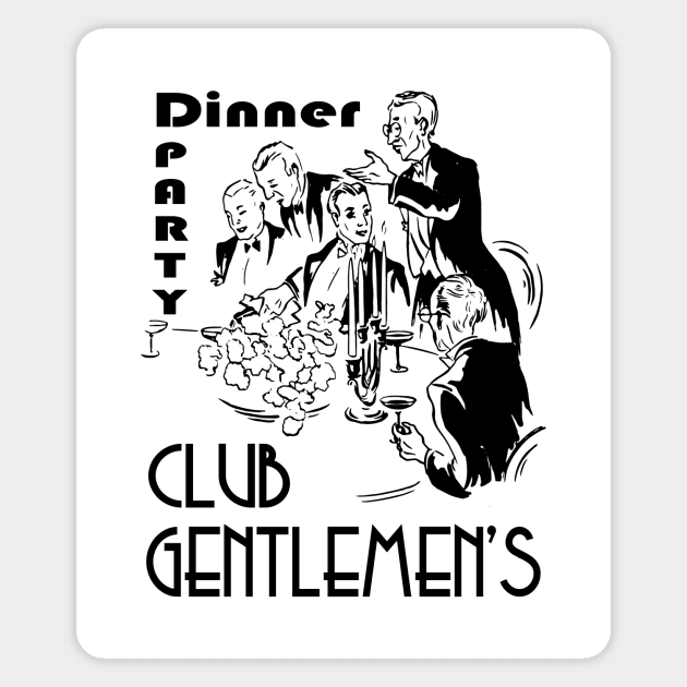 Gentlemen's Club Magnet by black8elise